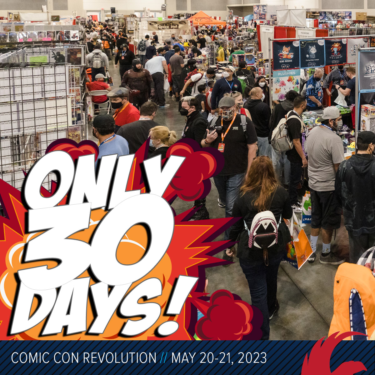 🔥 The countdown is ON! Only 30 more days until #ComicConRevolution is here! You've seen the incredible guest list and massive vendor & creator list so there's no reason to delay - get your tix NOW! Tix: CCRTix.com #comiccon #inlandempire #ontariocalifornia #socal