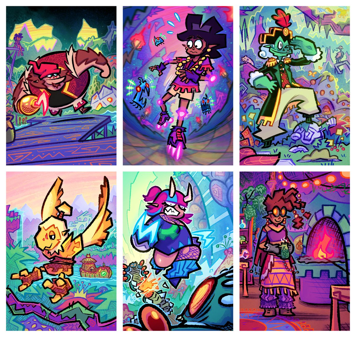 My first batch of OC illustrations are done! Meet THE MOLLUSKS!

Konch, Skallop, Urchin, Tuzk, Krab, and Oyzster!

#Evalla