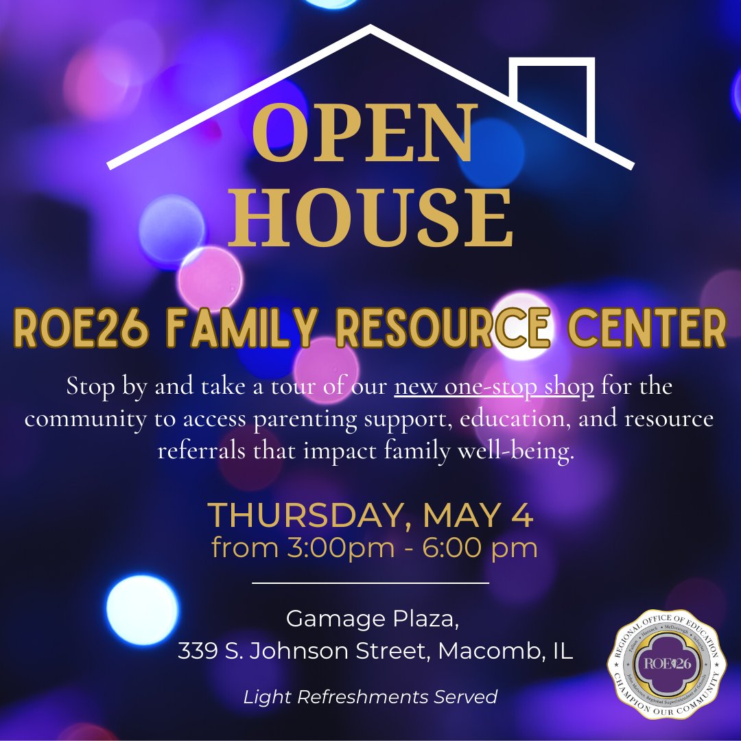 RegOffice26's tweet photo. Join us May 4 for a tour our new Family Resource Center.  We'd love to see you! https://t.co/nSRn8ZYeNd