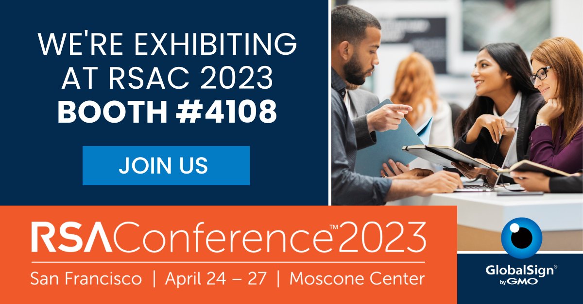 MichaelTrottaGS's tweet photo. Visit GlobalSign at Booth #4108 where we'll be showcasing the latest offerings in our identity solutions portfolio.
🎫 Get your free EXPO pass using the code 52EGLOBALXP: https://t.co/jlzHj3KN8J
📞 Want to chat sooner? Call us at 1-877-775-4562. https://t.co/kDQRf1A6KR