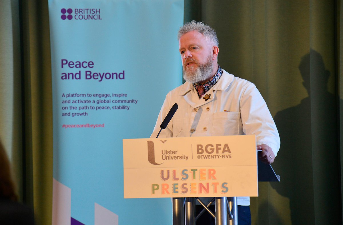 BCouncil_NI's tweet photo. New book #DifficultConversations launched at @UlsterUni today.

A collaboration between @BritishCouncil, @UlsterUni &amp; @UniCanberra, the 10 essays explore the role of arts in our communities.

Read now👇 #PeaceAndBeyond #GFA25 
https://t.co/u4Sa5ntU4B https://t.co/5daEekLDyT