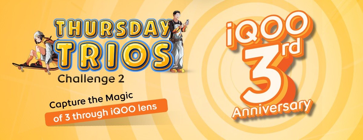 chandanvirat's tweet photo. Hey iQOO Fans,
#ThursdayTrios | Challenge 2 with the theme "Capture the Magic of 3 through iQOO lens" is live, in #iQOOConnect have you guys checked it?, if not here is the link : https://t.co/dUL1NxrB0q .
Do Participate & Win Exciting Prices ๐.
@parakram_h
@IqooInd https://t.co/4rIXkTNDB2