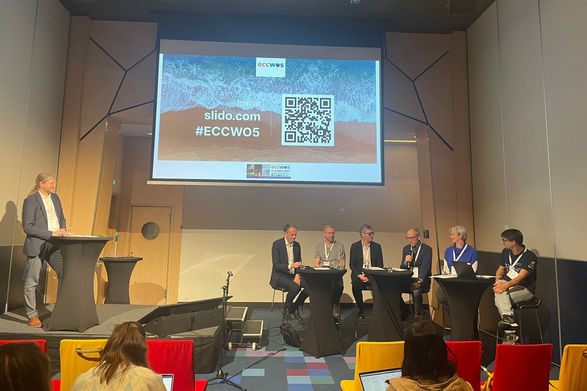 AzoresDeepSea's tweet image. Telmo Morato represented @DeepStewardship on the Science-Policy-Action panel “How is ocean science used in policy and action?” at #ECCWO5. 
He highlighted the role of DOSI in making scientific information available to #BBNJ negotiations, the #REMP process under #ISA, among others