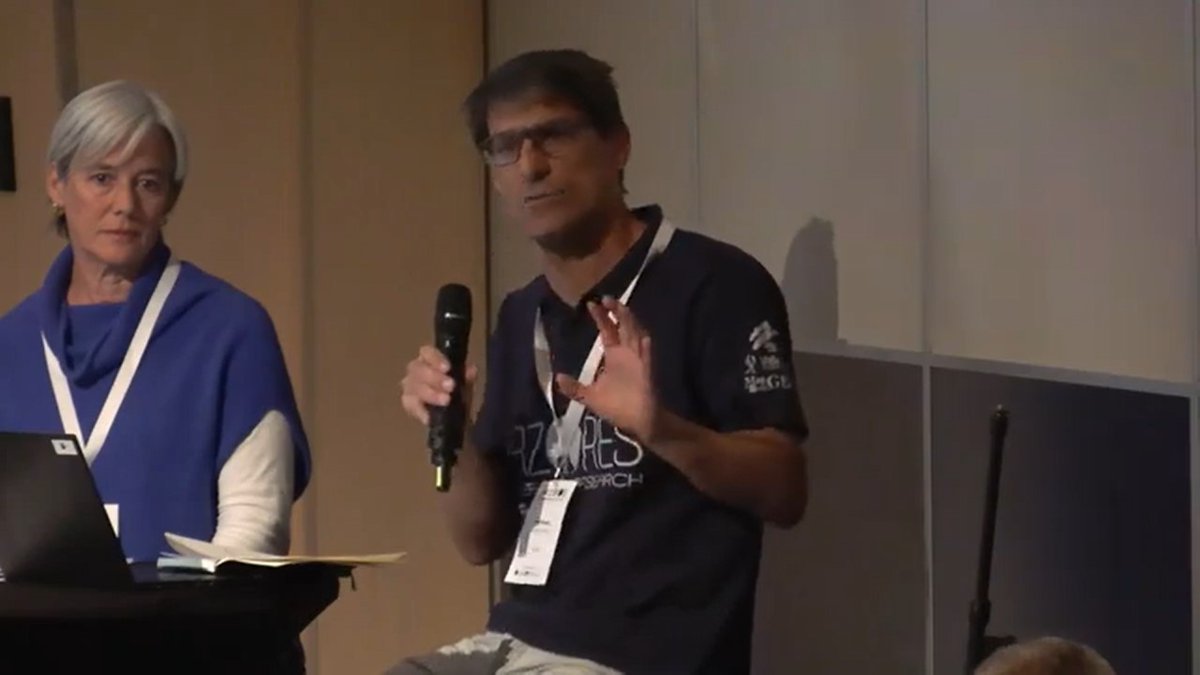 AzoresDeepSea's tweet image. Telmo Morato represented @DeepStewardship on the Science-Policy-Action panel “How is ocean science used in policy and action?” at #ECCWO5. 
He highlighted the role of DOSI in making scientific information available to #BBNJ negotiations, the #REMP process under #ISA, among others