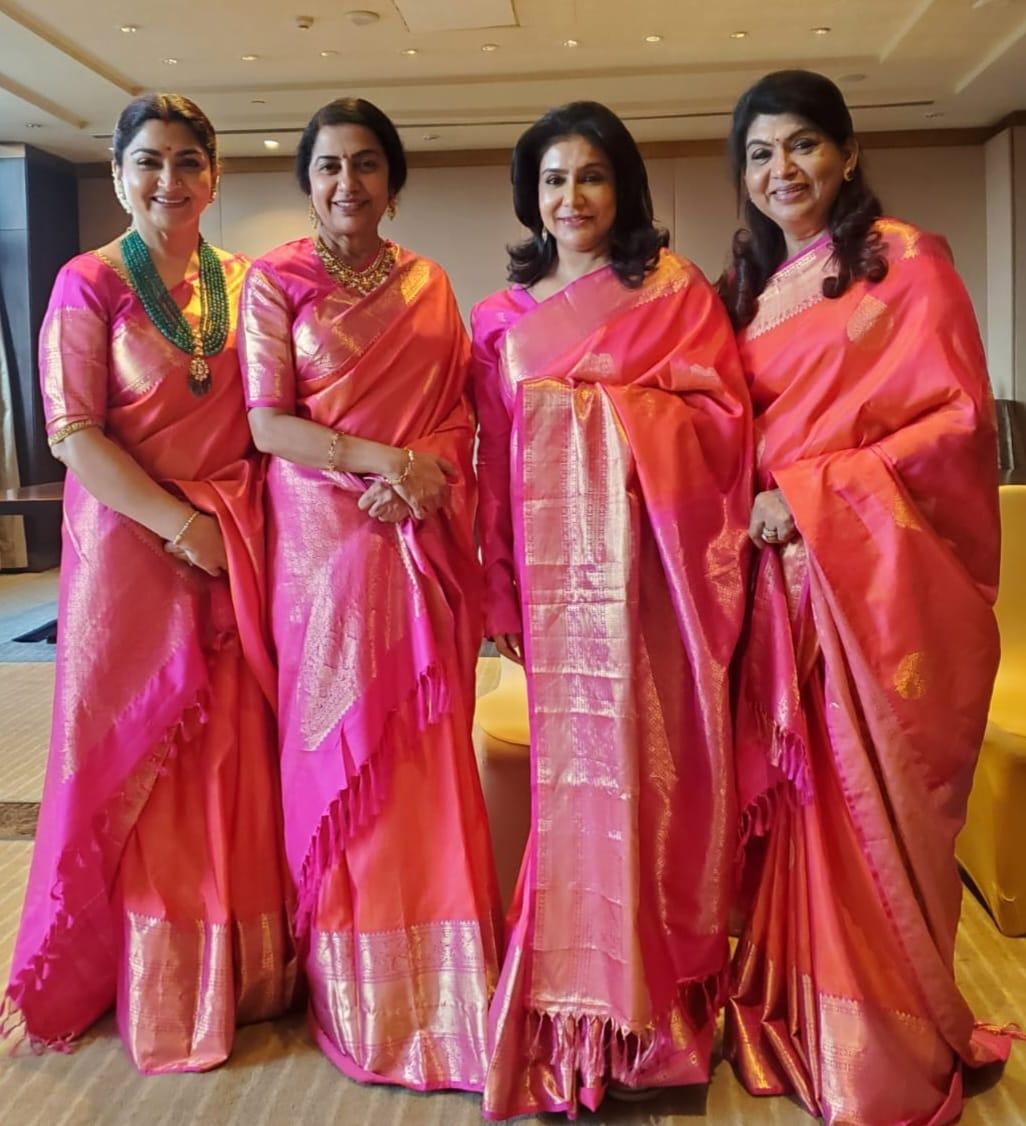 khushsundar's tweet image. #WomenPower
At #CIIDakshin2023 
With my close pals and steering committee team. 
@hasinimani @sujataa_HMM #LissyLakshmi