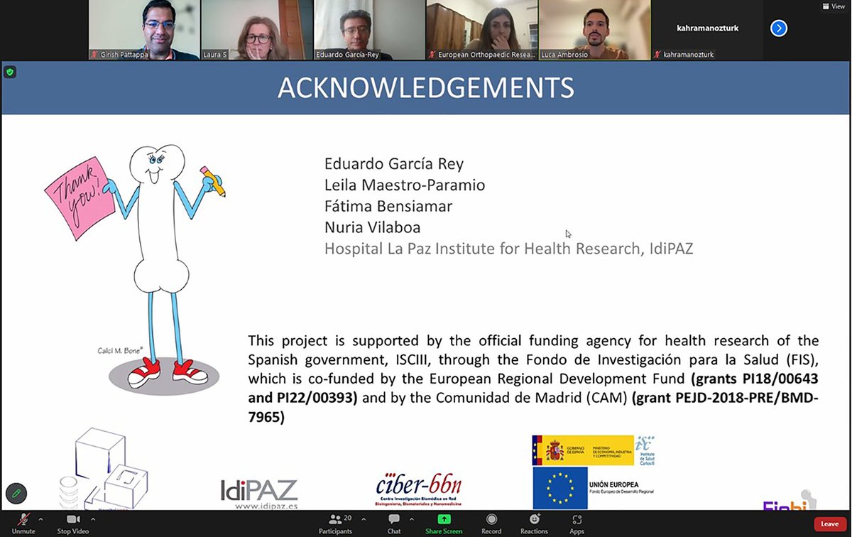 Thanks to Dr. Eduardo Garcia-Rey and Dr. Laura Saldana for the excellent talks on hip osteonecrosis from both a clinical and biological perspectives - part of @EORS_Society webinar series. #hiposteonecrosis