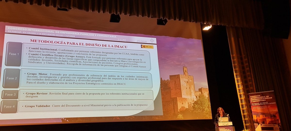 faecap's tweet photo. Comienza @yolandamorcill1 contándonos como ha empezado a funcionar la Iniciativa Marco de Cuidados del #sistemanacionaldesalud #imacu recientemente creada y compuesta por todas las comunidades y por todos los sectores de la comunidad #asanec23 #faecap23 https://t.co/BzUQVib1uC