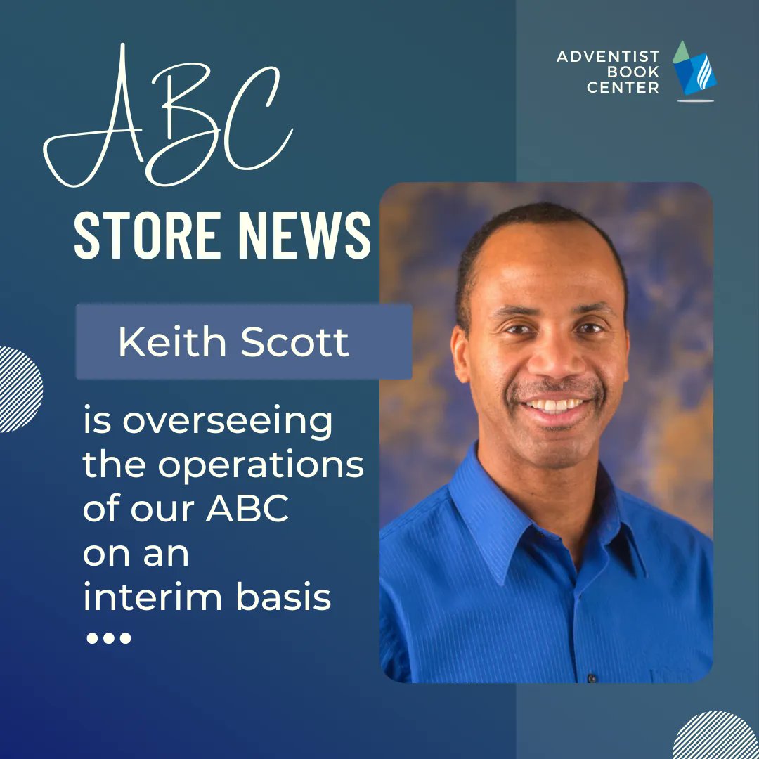 CCCADVENTIST's tweet photo. 😊 ABC news, friends! 🎉 
Keith Scott is overseeing the operations of our ABC on an interim basis, as our dear Trevor Louw embarks on a new journey to serve the Lord elsewhere. 🙏 Remember to keep using and supporting our book store! https://t.co/szHJ1LS4NI