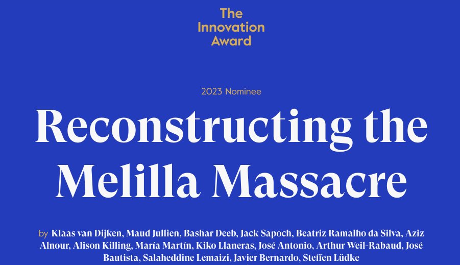 ¡¡¡La investigación sobre la masacre del #24J Melilla también está en la final del #EuropeanPressPrize!!!
¡¡Enhorabuena @LHreports y a todo el consorcio!!
europeanpressprize.com/article/recons…