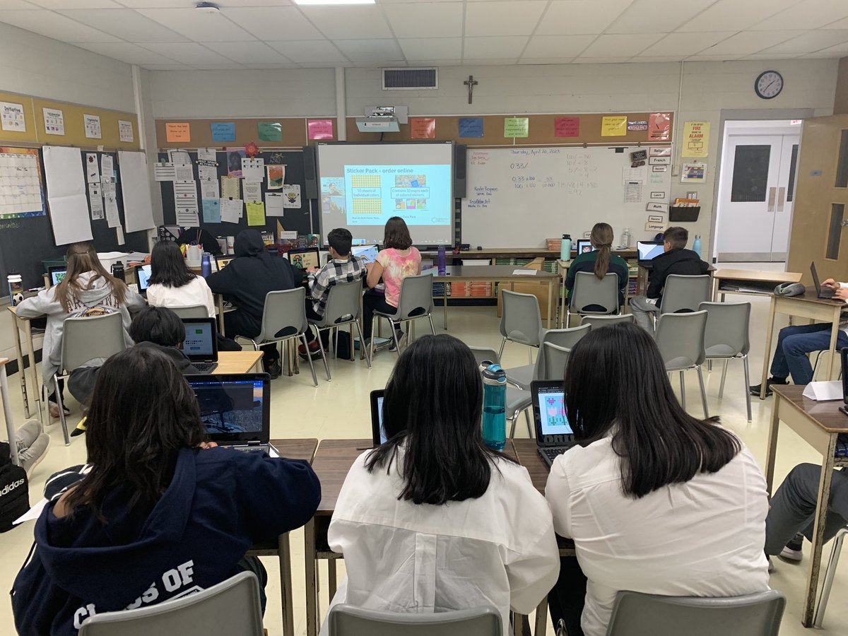 MrsKJordan's tweet photo. Ss creating Earth Day Pixel Art. Thanks @TheCobblestoneC and @byStickTogether https://t.co/iXUEzXvRhb