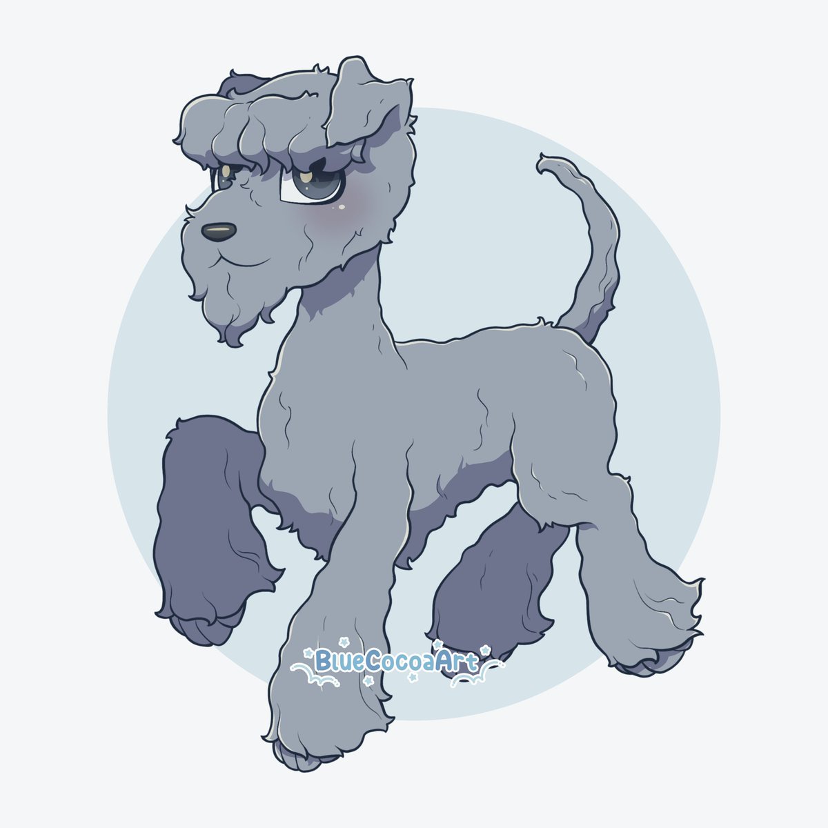 BlueCocoaArt's tweet photo. Woof woof 🐶 #kerryblueterrier #kerryblue #dog #pet #dogart #dogillustration #petart #petillustration #cute #cuteart #digitalart https://t.co/ntmeqWYmBN