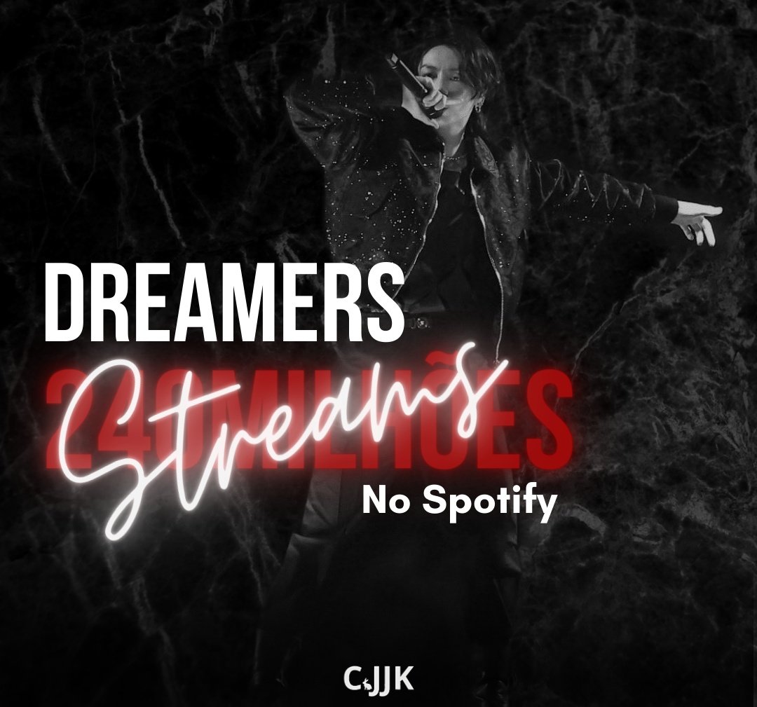 🔥- DREAMERS ultrapassou os 240Milhões de streams no Spotify. 
 
#Dreamers2022
#Jungkook @BTS_twt 
open.spotify.com/track/1RDvyOk4…