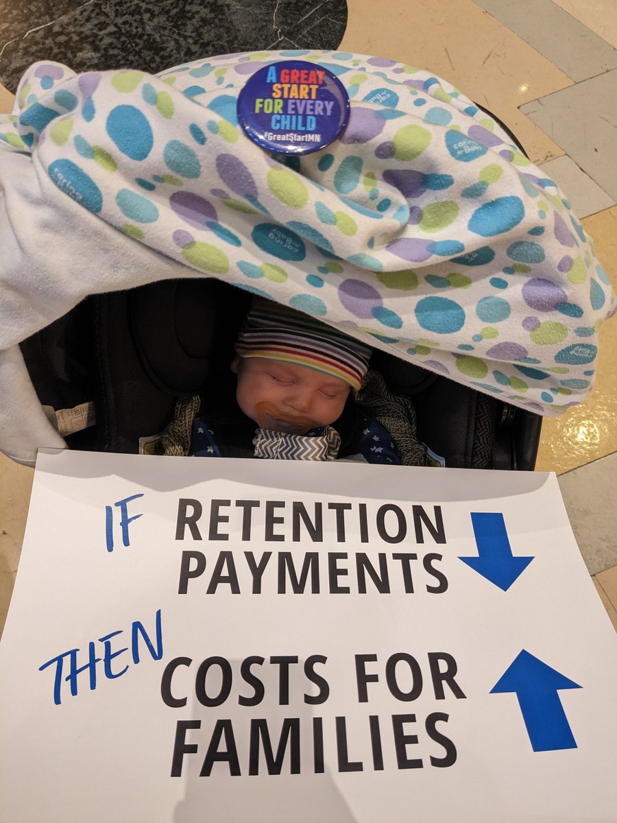 We need to retain early education teachers. Keep up retention payment! #mnleg #fullyfundchildcare