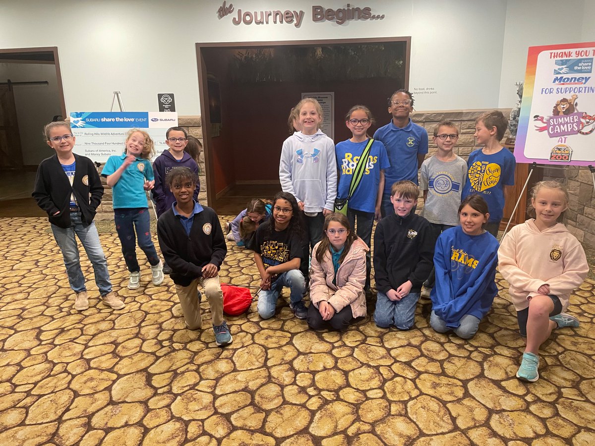 JayeDitter's tweet photo. Our afternoon group for Safari Edventure Day is St. Francis Xavier Catholic Elementary from Junction City. These kiddos will have a fun afternoon and be learning along the way! ￼Can’t beat that! ￼ https://t.co/ygBryYbeHv