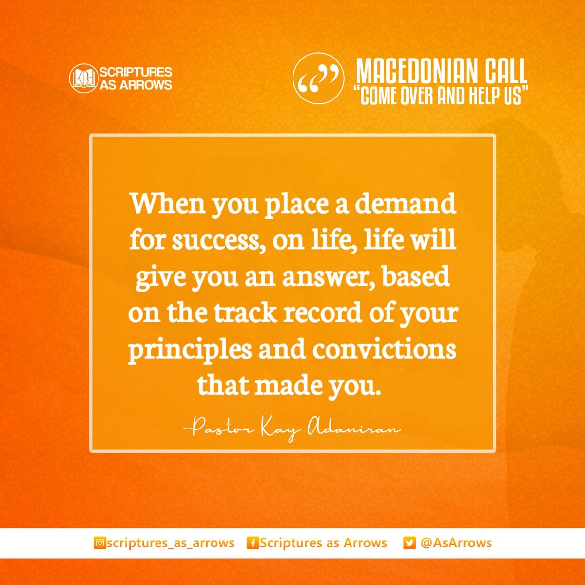 AsArrows's tweet photo. #pastorkayadeniran
#scripturesasarrows
#macedoniancall
#asarrows
#eattheword https://t.co/t2Lo7wsby0