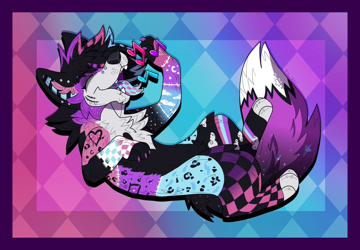 pizzadoqq's tweet photo. A sparkle doggo coming your way! Some gift art for someone on dA! 
I really need to try posting more on here. xD

#art #myart #digitalart #giftart #canine #scenedog #sparkledog https://t.co/t01PsmvD71