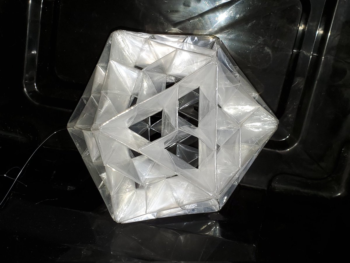 FoldedCrystals's tweet photo. This #origami will be on display as part of the 2023 art exhibition at @BridgesMathart - I'd love to meet you there! https://t.co/bwmeDidmJI