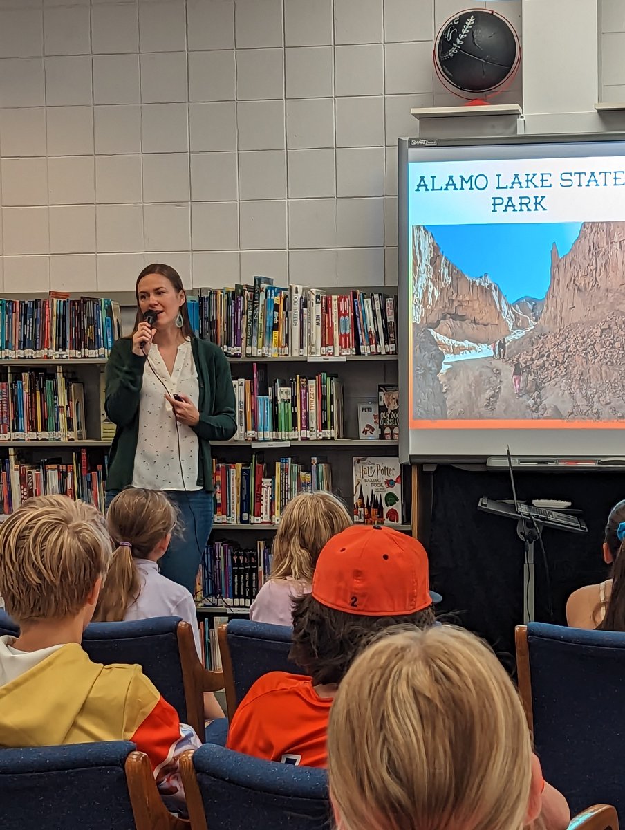 LSMSlibrary's tweet image. Thank you Dusti Bowling for sharing your reading and writing journey with LSMS!  Canyon&apos;s Edge is our #1 checkout!