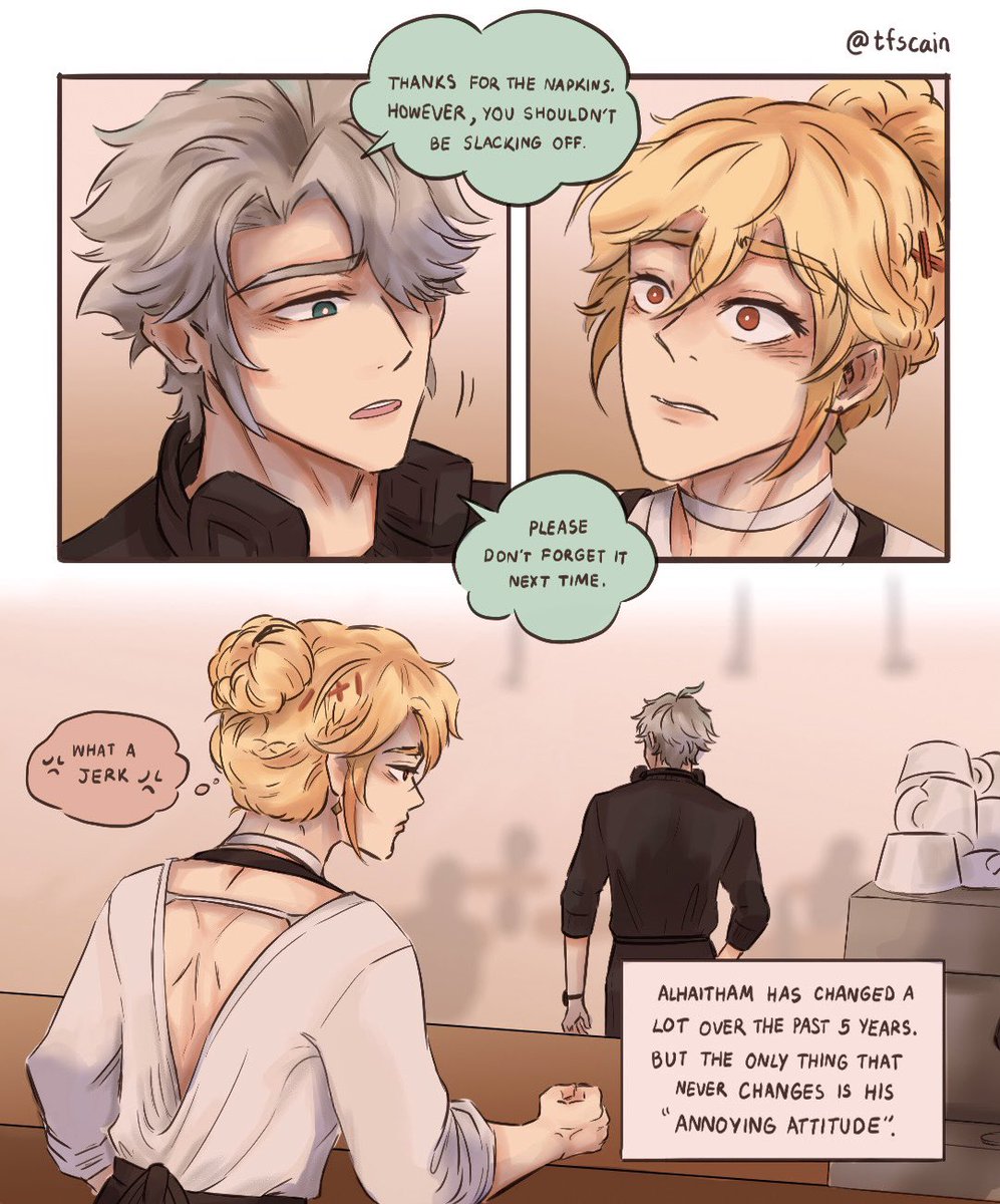 Tfscain on Twitter " Unexpected Part.3 ☕️☕️ Kaveh Alhaitham AlhaithamKaveh haikaveh