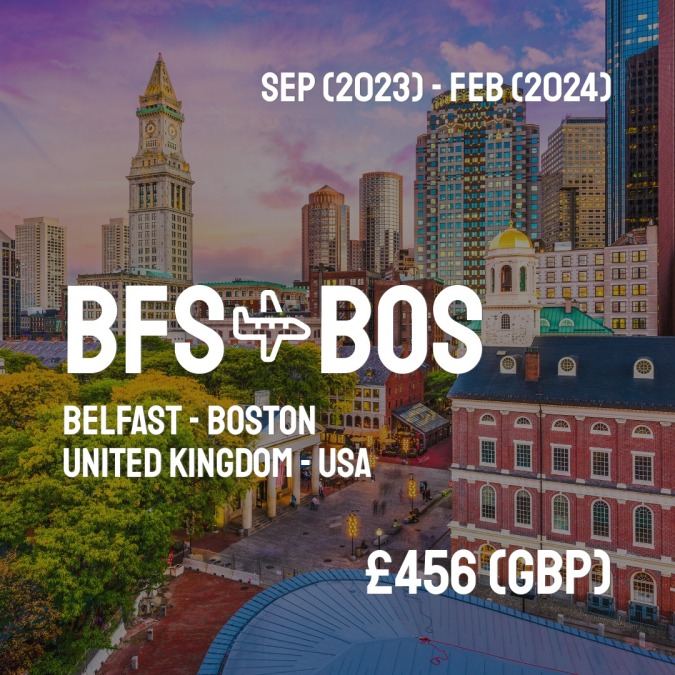 BFSCheapFly's tweet image. ✈️ Belfast (BFS) to Boston (BOS) for only £456 (GBP) roundtrip 💸
393 live dates on Adventure Machine. - get the app on iOS or Android #belfast #belfastcity #belfastireland #belfastfood #belfastblogger #belfastsink #belfastmaine