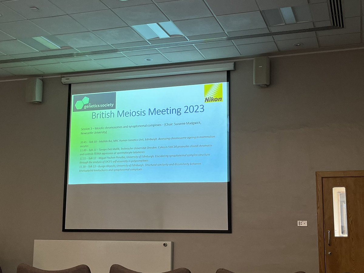 caat_sb's tweet photo. First solo seminar experience in the beautiful city of Edinburg! 🥰
Had an amazing time at the British Meiosis Meeting!#BMM2023 Great talks and poster sessions! Thanks to the organizers @IanAdamsLab and @OwenDaviesLab for such a nice meeting! 👏🏻👏🏻 https://t.co/nlWCNDzLD8
