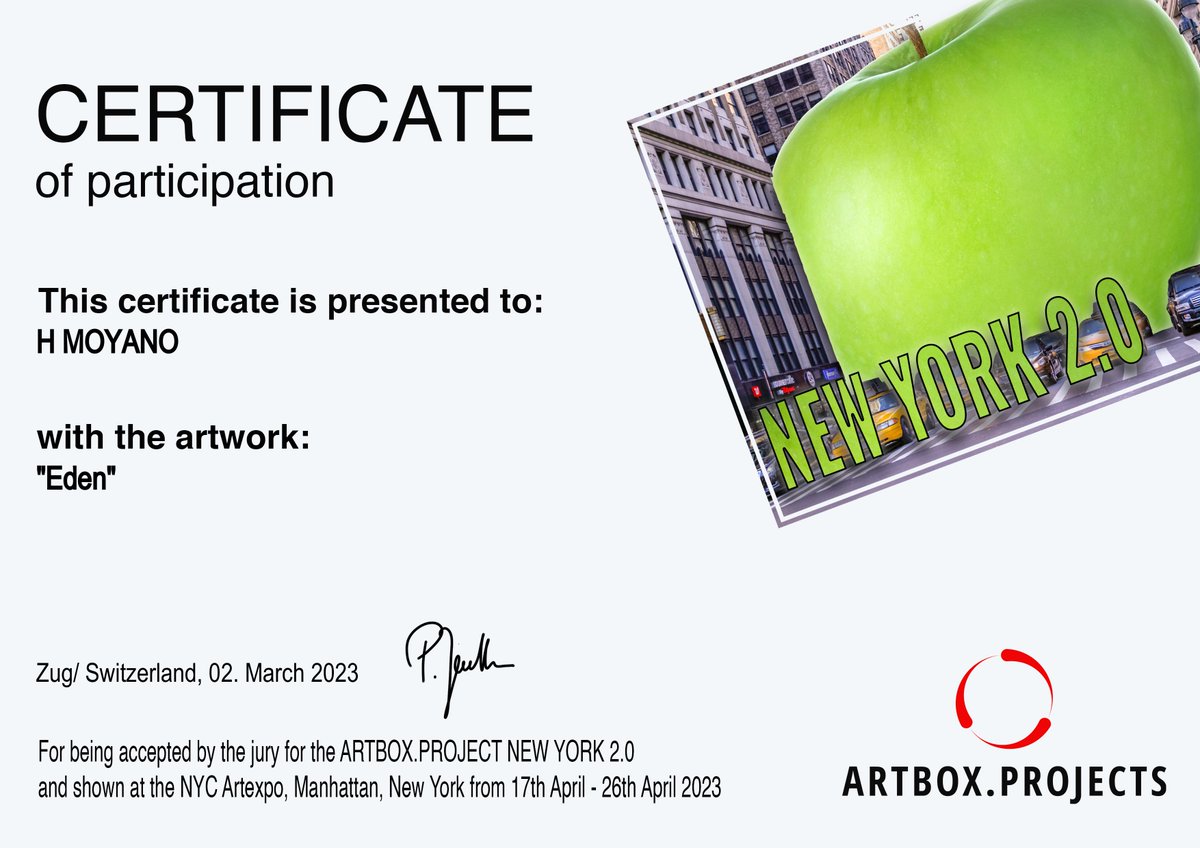 HMOYANO's tweet photo. 2023- ART BOX PROJECT - NEW YORK 2.0 (USA)
2023- ART BOX PROJECT - Nueva York 2.0 (Estados Unidos)
2023- ART BOX PROJECT - Nova York 2.0 (Estats Units)
#artboxproject #groupshow #artists #NewYork #antoniomoyano #hmoyanoglobalart #hmoyano https://t.co/xkz7iabUes