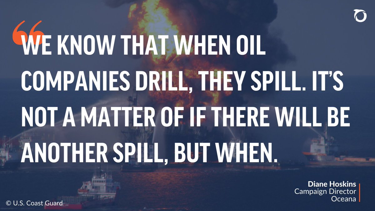 Oceana (@oceana) on Twitter photo 13 years after the #DeepwaterHorizon disaster, dirty & dangerous offshore drilling is still threatening our coastal economies, climate, and the health of our oceans. <a href="/POTUS/">President Donald J. Trump</a>: #ProtectOurCoast & commit to #NoNewLeases in your new Five-Year Plan! bit.ly/43L57sP 13 years after the #DeepwaterHorizon disaster, dirty & dangerous offshore drilling is still threatening our coastal economies, climate, and the health of our oceans. <a href="/POTUS/">President Donald J. Trump</a>: #ProtectOurCoast & commit to #NoNewLeases in your new Five-Year Plan! bit.ly/43L57sP