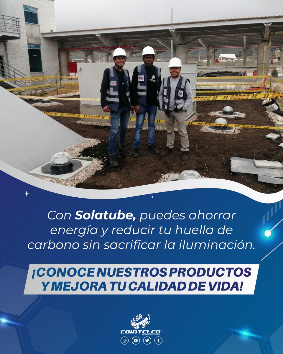 CointelcoSA's tweet image. Nuestro sistema de iluminación natural es la opción ideal para cualquier empresa que busque una solución inteligente y económica para mejorar su espacio de trabajo.

cointelco.com/?portfolio=ene…

#Solatube #renovables #solar #ahorro #energia #natural #eficiencia