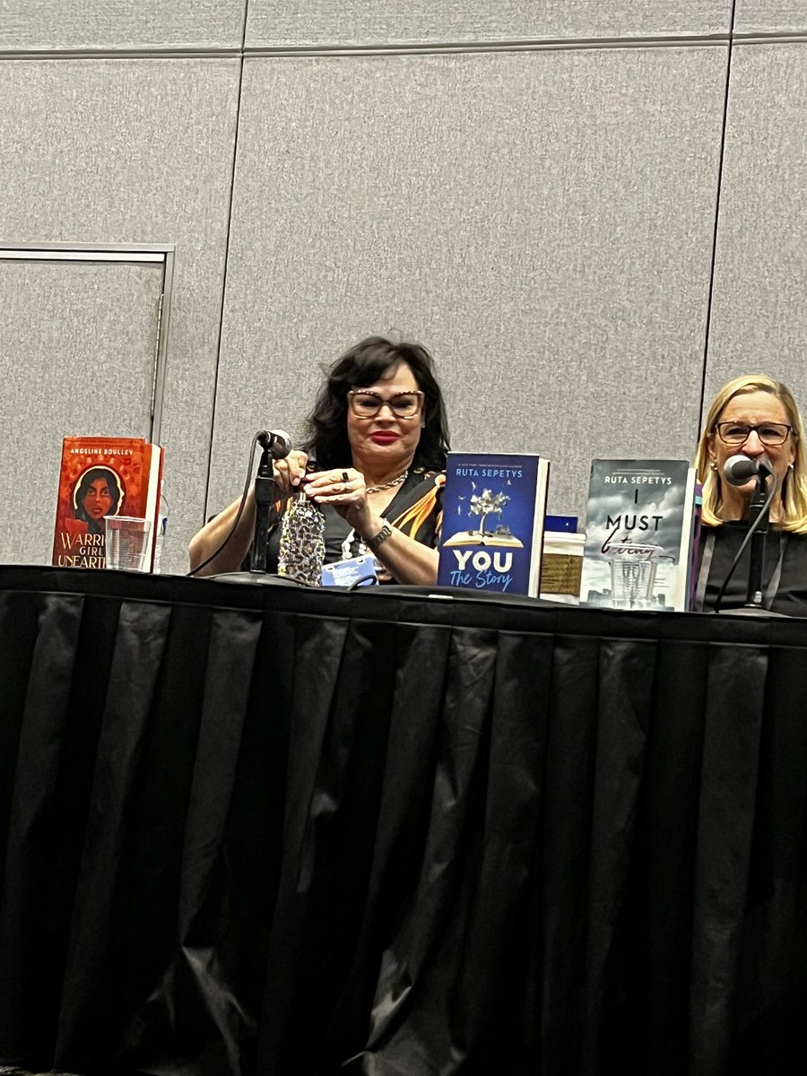 Yvette Aranda (@yaranda_lms) on Twitter photo These ladies are amazing! So much knowledge and wisdom to impart. <a href="/RutaSepetys/">Ruta Sepetys Updates</a> <a href="/AngelineBoulley/">Follow @FineAngeline instead</a> #TLA2023 These ladies are amazing! So much knowledge and wisdom to impart. <a href="/RutaSepetys/">Ruta Sepetys Updates</a> <a href="/AngelineBoulley/">Follow @FineAngeline instead</a> #TLA2023