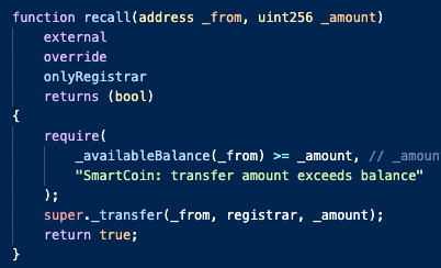 The new Euro-pegged stablecoin from SG-Generale (a French Bank) has a function that allows them to take all of your money lol