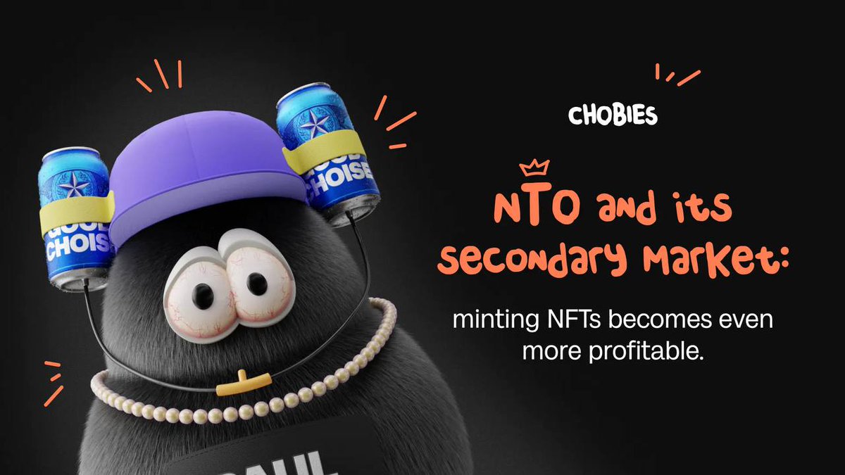 ChoiseAi's tweet photo. Minting #NFT becomes even more profitable 🚀
One of the main arguments in favor of owning a #Choby is that there will be a great interest on the secondary market
If you decide to resell it later, you will enjoy the exclusive right to receive up to 5% lifetime royalty for every reselling 🤑
Do not miss your chance to mint #Сhobies at a special price of just $150 👀
Mint now 👉 https://t.co/yOYK4in9SO