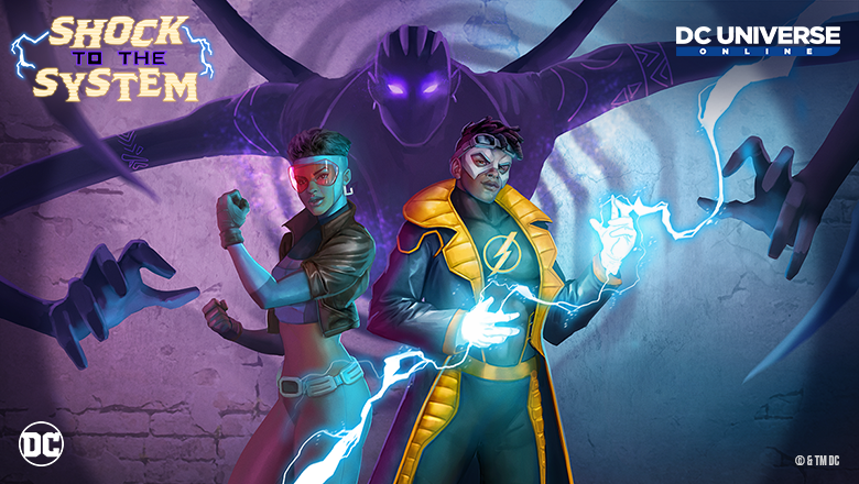 DCUO's tweet photo. Episode 45: #ShockToTheSystem is out now! Static, Rocket, and Dakota City need you: https://t.co/4FOXJe3BK5 https://t.co/9cYx6cckEs