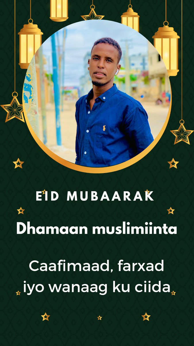 MaxamadAlaska's tweet photo. CIID WANAAGSAN.

Hambalyo dhammaan ummadda Muslimiinta gaar Ahaan ummadda Soomaliyeed meel waliba oo ay Joogaan.

Ilahey ha inaga aqbalo cibaadada Ramadaanka. 

عيد سعيد.......

   تقبل الله منا ومنكم  صالح الأعمال 
💐����  كل عام وانتم بخير https://t.co/eA9TQyZ1Lg
