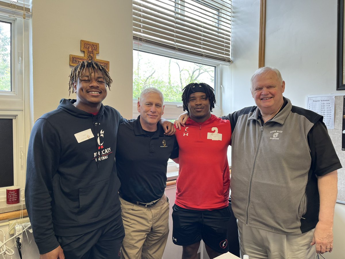 Spring ball ✅
DQ visit ✅
Back home at Roger Bacon ✅

Cannot wait to watch my guys <a href="/CoreyKiner/">king_cbandz</a> &amp; <a href="/NijalM/">Nijal Mooney</a> this season! #HailSpartans #GoBearcats