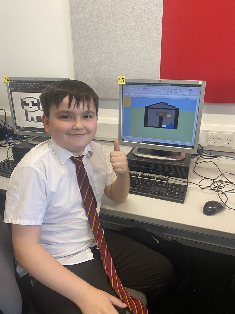 HarrisBusEd's tweet image. 1N making some creative images using Excel today 👾🖥️