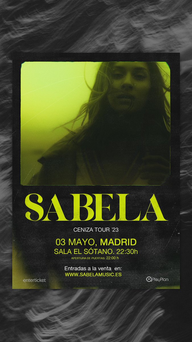 IMPORTANTE CONCIERTO MADRID!! Tenemos que hacer un cambio de sala. Mantenemos la fecha, el concierto será el 3 de mayo a las 22:30 en la Sala El Sótano. Si ya tenías tu entrada, por favor contacta con berta@playplan.es Gracias y perdonad las molestias 😭😭