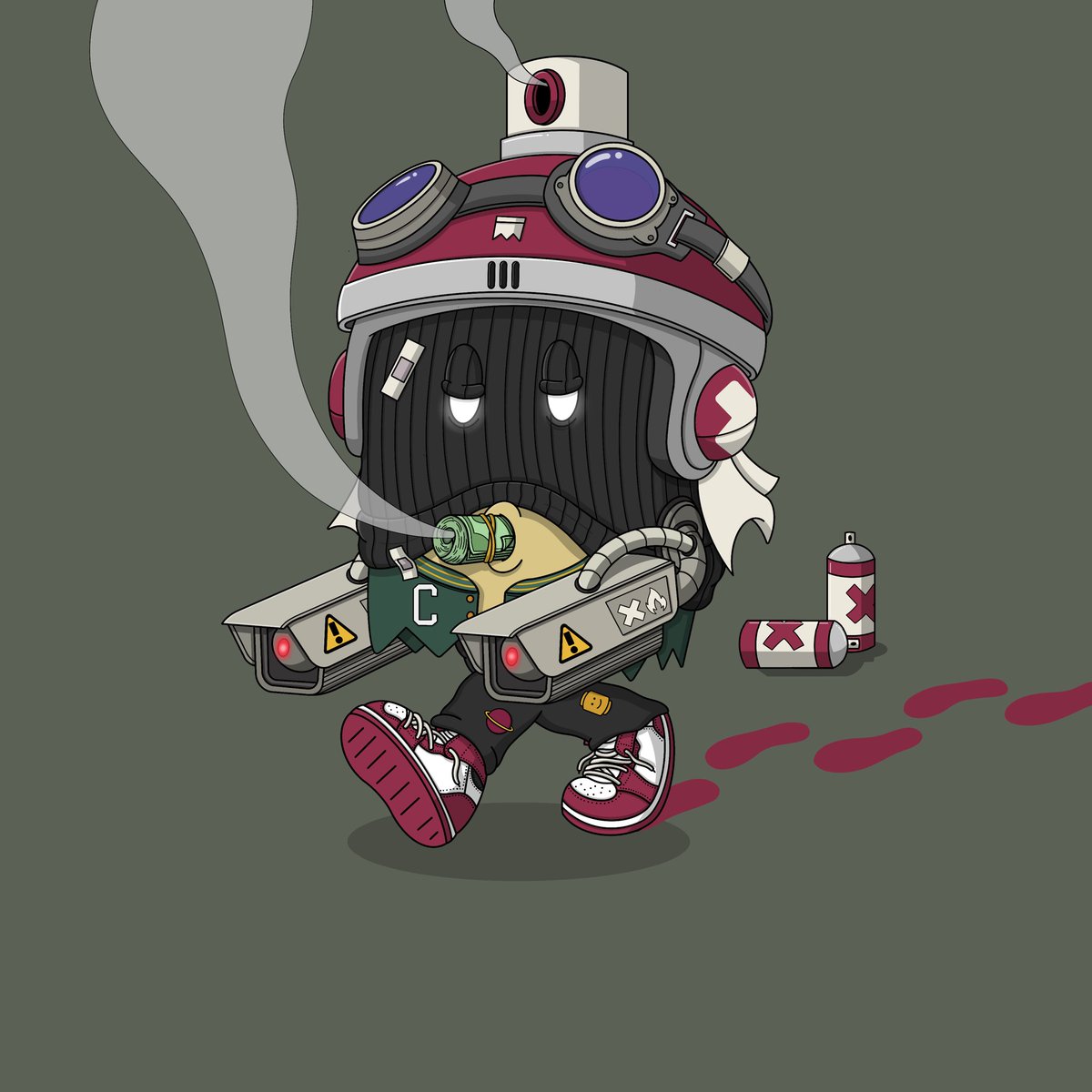 HiddenBoyzNFT's tweet photo. Hidden Substance🍀

This 1/1 is in honor of the incredible work by @crackthetoy. We are very excited to see everything that he brings in the future.

P.S Happy 420. What a fitting reveal for the day😮‍💨 https://t.co/uWGs4tjwIL