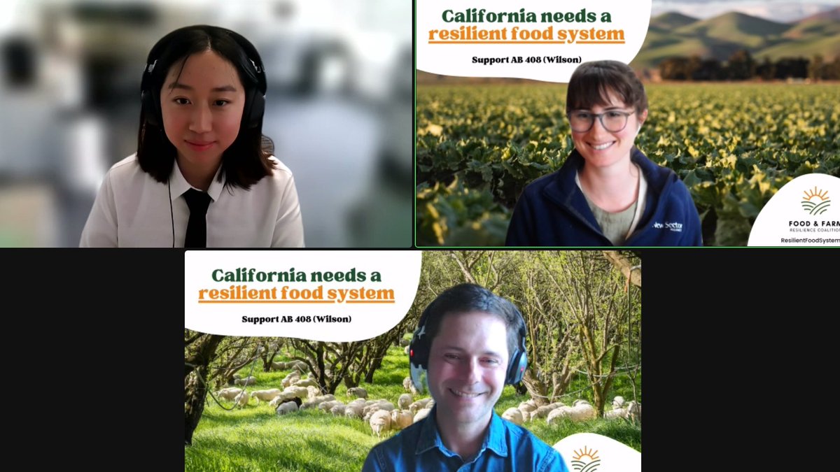 calclimateag's tweet photo. FFRC lobby week is a wrap! Thank you to the legislators &amp; staff who took the time to discuss #AB408 and how the bond investments would help create a more equitable and #resilient #food and #farming system. 

#CALeg #CAGov
#ResilientFoodSystem https://t.co/XTOW0ivhuD