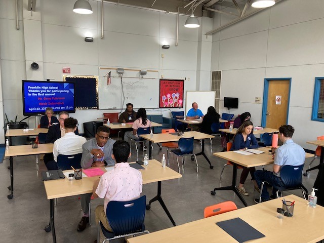 Franklin High School (@franklinhs_bcps) on Twitter photo Today the 11th graders participated in the First Annual Mr. Greg Fuhrman Mock Interviews! Thank you to the community business members who helped make this a wonderful experience for FHS students. @KyriaJoseph <a href="/KO_BCPS/">Kieran J. OāConnell</a> <a href="/CTE_BaltCoPS/">BCPS CTE Office</a> <a href="/adfales/">Alicia Fales (she/her)</a> Today the 11th graders participated in the First Annual Mr. Greg Fuhrman Mock Interviews! Thank you to the community business members who helped make this a wonderful experience for FHS students. @KyriaJoseph <a href="/KO_BCPS/">Kieran J. OāConnell</a> <a href="/CTE_BaltCoPS/">BCPS CTE Office</a> <a href="/adfales/">Alicia Fales (she/her)</a>