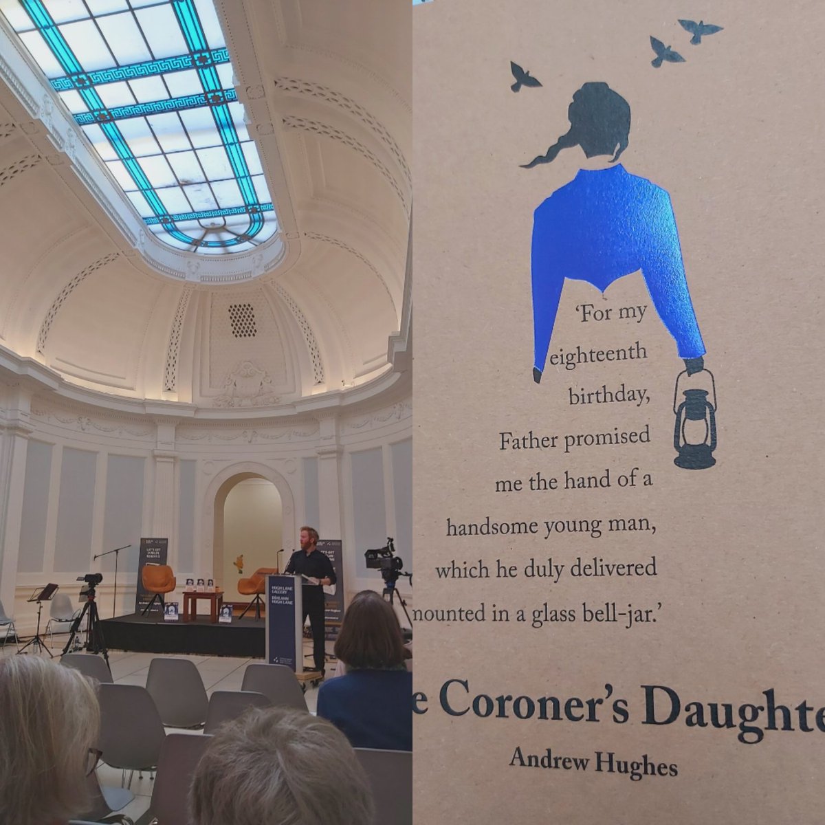 Here at the beautiful @TheHughLane for @1dublin1book @DublinCityofLit @DubCityCouncil sold out  event in celebration of The Coroner's Daughter by @And_Hughes looking forward for it to kick off