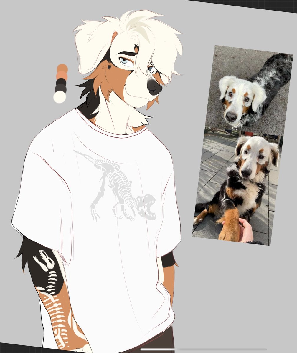 paleontologist vitiligo mountain dog