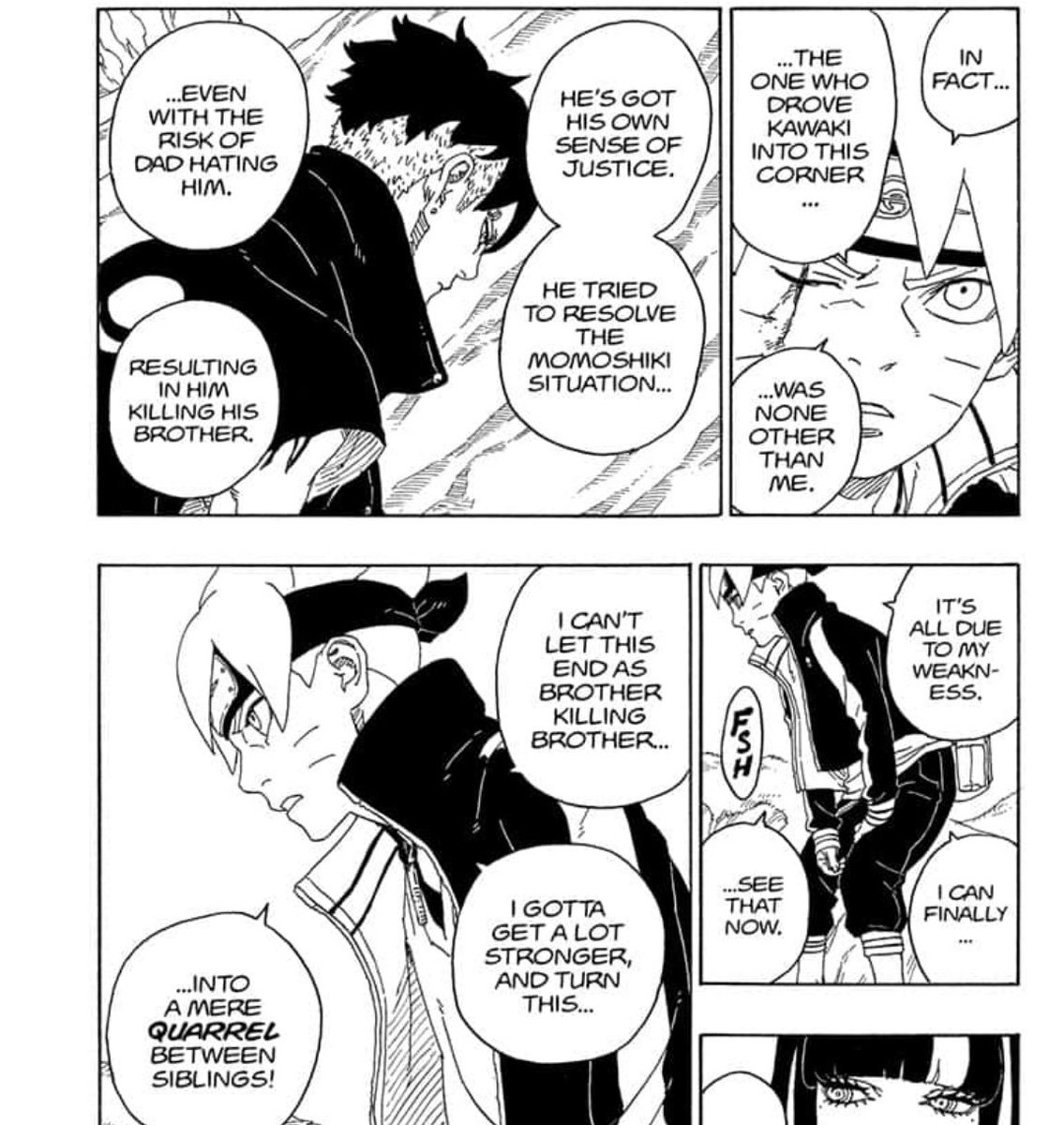 Testimony on twitter boruto is right his weakness was not being able
