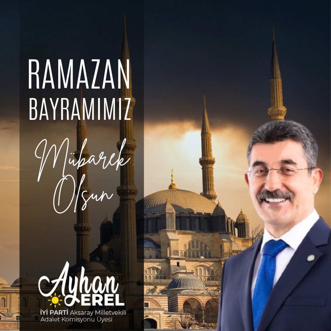 Başta Aksaraylı hemşehrilerim olmak üzere, tüm yurttaşlarımızın Ramazan Bayramı’nı en içten dileklerimle kutluyorum.

Nice İYİ bayramlara!
#ramazanbayramımızmübarekolsun 
#RamazanBayramı
#bayram