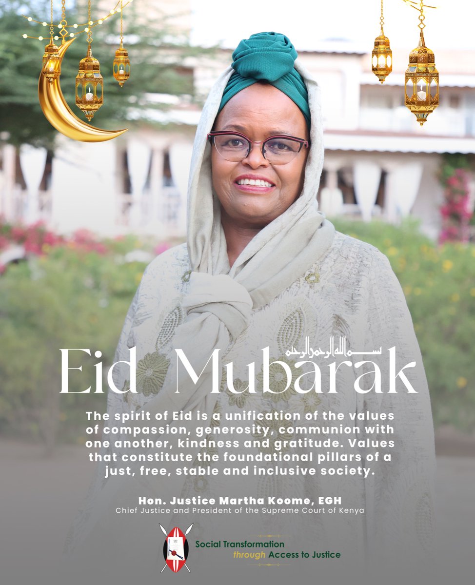 Hon. Justice Martha K. Koome, FCIArb, EGH (@cjmarthakoome) on Twitter photo 