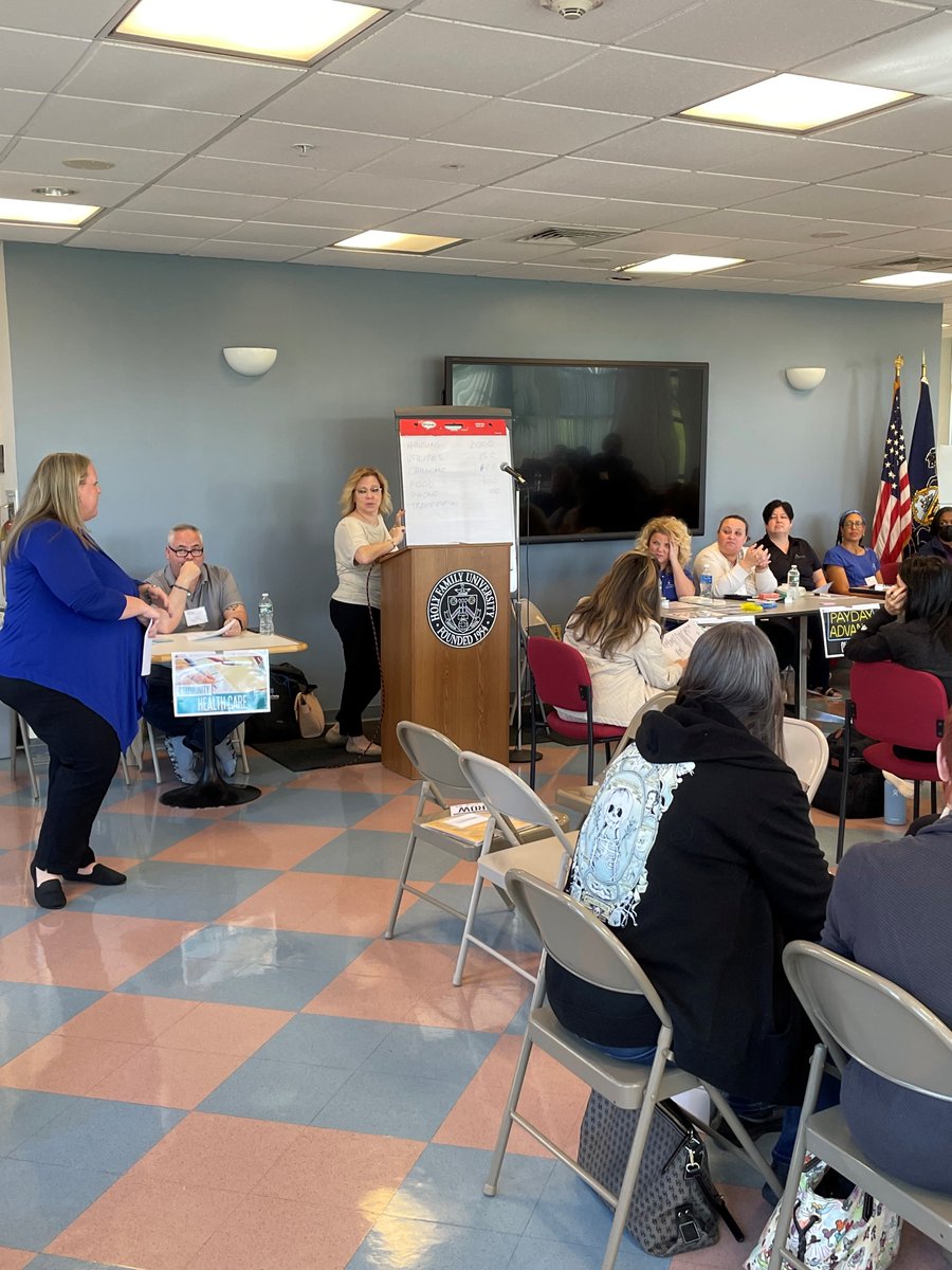 BCOpportunity's tweet photo. #TeamBCOC hosted a Poverty Simulation for students at @HolyFamilyU. They got to experience living in poverty by being "placed" into real-life scenarios that the low-income community faces within a month. We are #BCOCProud to share these experiences with our community ๐๐ https://t.co/Ao5bVcZpfX