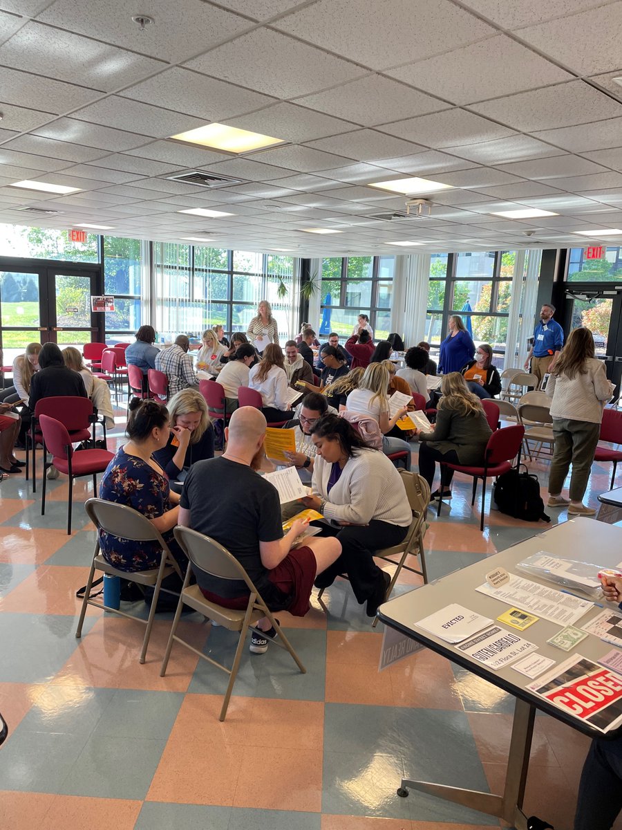 BCOpportunity's tweet photo. #TeamBCOC hosted a Poverty Simulation for students at @HolyFamilyU. They got to experience living in poverty by being "placed" into real-life scenarios that the low-income community faces within a month. We are #BCOCProud to share these experiences with our community ๐๐ https://t.co/Ao5bVcZpfX