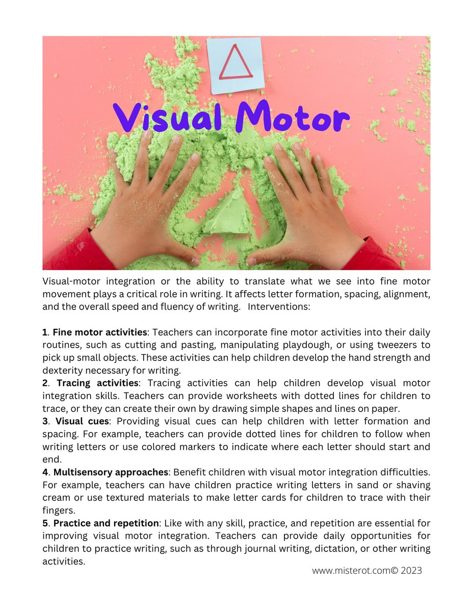 misterot3's tweet photo. How VMI deficits impact handwriting and intervention strategies. https://t.co/brFYIOns8x