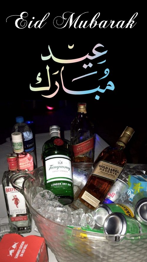 Zoom_in_Zoom's tweet photo. #aidmoubarak à tous les #musulmans "New age" qui ont beaucoup souffert durant ce mois sacré de #ramadan
Profitez pleinement mnt et attention à l'abus d'alcool!
#islam #Eid2023 #finramadan #عيد_الفطر_المبارك #عيدكم_مبارك https://t.co/oT2S9ADKtR