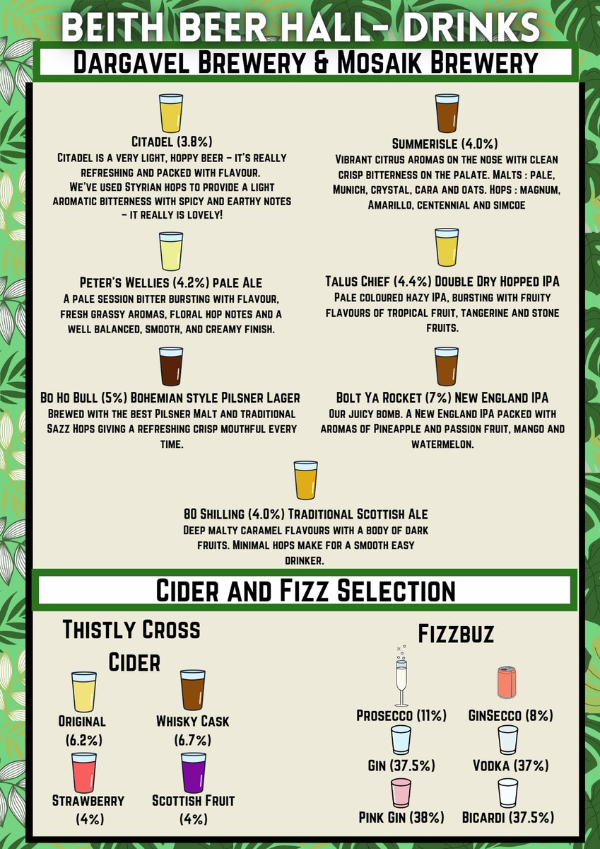 BeithTrust's tweet photo. Beer, cider, spirits, soft drinks, live music, dog and kid-friendly, great food...we're buzzing! Beer Hall is NEXT WEEKEND(🤯) and we're so excited to see you all😍 If you haven't already you can get your tickets here: https://t.co/fiidihhEnx or on the door on the day until 6pm! https://t.co/ImcFxq5mJ1