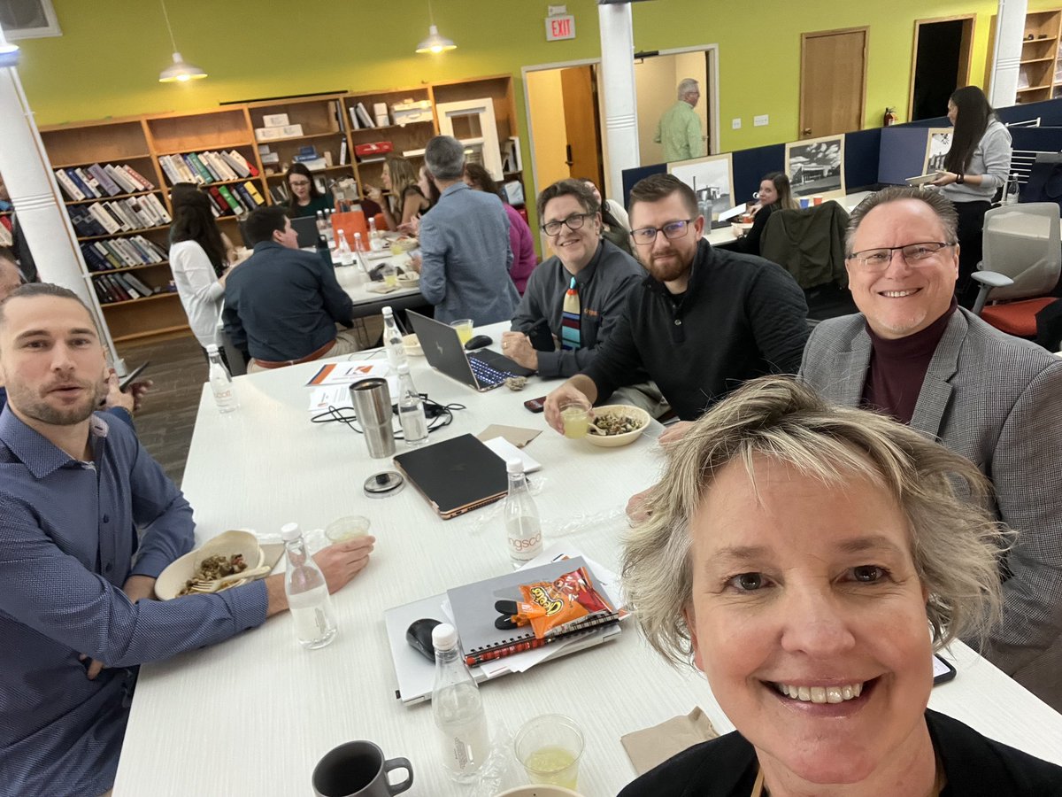 Kingscott_AE's tweet photo. The #Kingscott staff gathered in Kalamazoo today for our Spring Company Retreat. It was great to spend time together as a team and we are excited about a few announcements coming in the near future!

#CommitmentToOurPeople #Empathy #CreatingPlacesYoullLove https://t.co/rRf6pM0YJ3